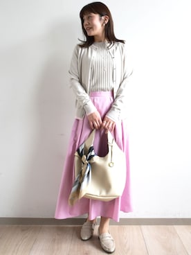 「アイテム（アンサンブル）」を使った、MKミッシェルクランさん（レディース・163cm）の冬コーディネート