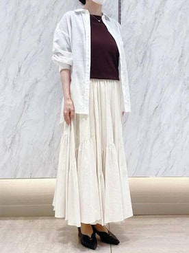 MKミッシェルクランさん（レディース・153cm）の春コーディネート