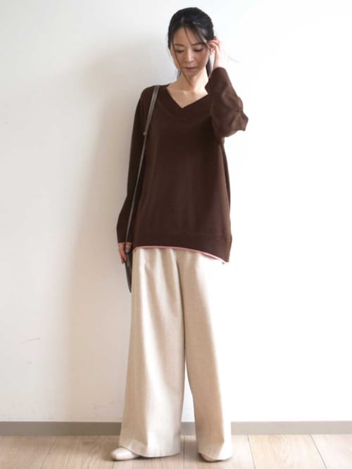 MK MICHEL KLEIN（エムケー ミッシェルクラン） ニット セーター 配色