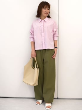 「MK MICHEL KLEIN（エムケーミッシェルクラン）のアイテム」を使った、MKミッシェルクランさん（レディース・163cm）の春コーディネート