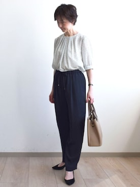 MKミッシェルクランさん（レディース・156cm）の春コーディネート