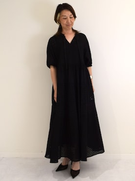 「MK MICHEL KLEIN（エムケーミッシェルクラン）のアイテム（ワンピース）」を使った、MKミッシェルクランさん（レディース・158cm）の夏コーディネート