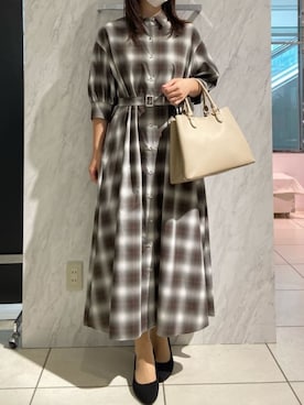 「MK MICHEL KLEIN（エムケーミッシェルクラン）のアイテム」を使った、MKミッシェルクランさん（レディース・162cm）の夏コーディネート