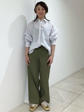 「MK MICHEL KLEIN（エムケーミッシェルクラン）のアイテム」を使った、MKミッシェルクランさん（レディース・158cm）の春コーディネート