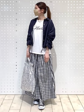 MKミッシェルクランさん（レディース・154cm）の春コーディネート