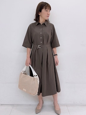 「MK MICHEL KLEIN（エムケーミッシェルクラン）のアイテム」を使った、MKミッシェルクランさん（レディース・163cm）の春コーディネート