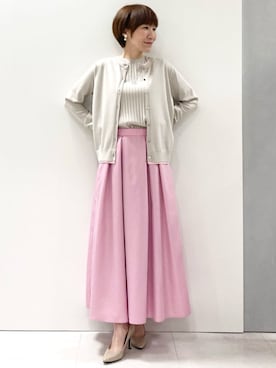 MKミッシェルクランさん（レディース・157cm）の春コーディネート