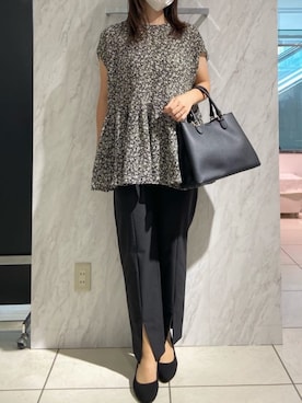 「MK MICHEL KLEIN（エムケーミッシェルクラン）のアイテム」を使った、MKミッシェルクランさん（レディース・162cm）の夏コーディネート