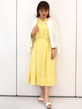 「MK MICHEL KLEIN（エムケーミッシェルクラン）のアイテム」を使った、MKミッシェルクランさん（レディース・163cm）の春コーディネート