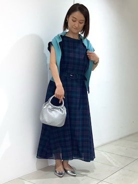 「MK MICHEL KLEIN（エムケーミッシェルクラン）のアイテム」を使った、MKミッシェルクランさん（レディース・151cm）の春コーディネート