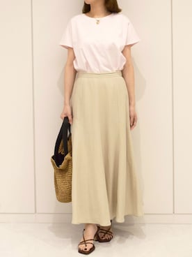 「MK MICHEL KLEIN（エムケーミッシェルクラン）のアイテム」を使った、MKミッシェルクランさん（レディース・157cm）の春コーディネート