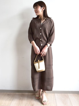 MKミッシェルクランさん（レディース・163cm）の冬コーディネート