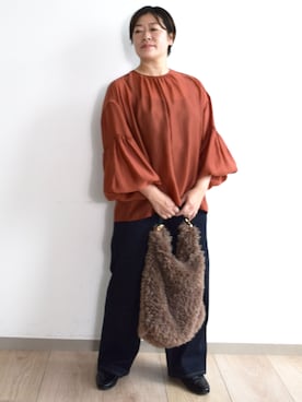 MKミッシェルクランさん(レディース・154cm)の秋コーディネート