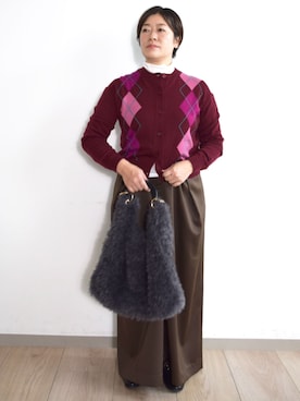 MKミッシェルクランさん(レディース・154cm)の秋コーディネート