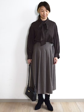 MKミッシェルクランさん(レディース・158cm)の秋コーディネート