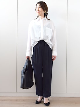 「MK MICHEL KLEIN（エムケーミッシェルクラン）のアイテム」を使った、MKミッシェルクランさん（レディース・158cm）の春コーディネート