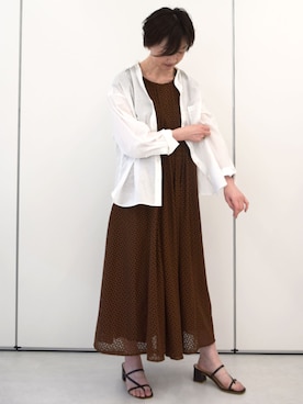 「MK MICHEL KLEIN（エムケーミッシェルクラン）のアイテム」を使った、MKミッシェルクランさん（レディース・156cm）の春コーディネート