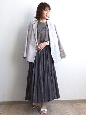 MKミッシェルクランさん(レディース・163cm)の春コーディネート