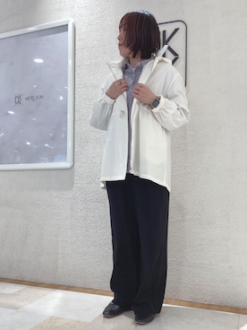 「MK MICHEL KLEIN」｜MKミッシェルクランさん（レディース・160cm）の冬コーディネート