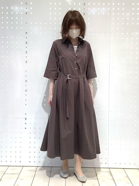 「MK MICHEL KLEIN（エムケーミッシェルクラン）のアイテム」を使った、MKミッシェルクランさん（レディース・157cm）の春コーディネート