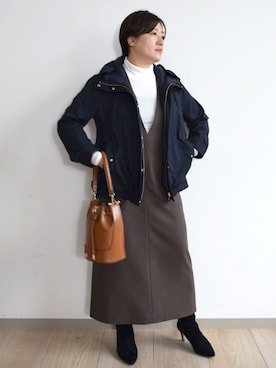 MKミッシェルクランさん(レディース・154cm)の秋コーディネート