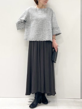 MKミッシェルクランさん（レディース・157cm）の秋コーディネート