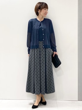 「アイテム（アンサンブル）」を使った、MKミッシェルクランさん（レディース・157cm）の秋コーディネート