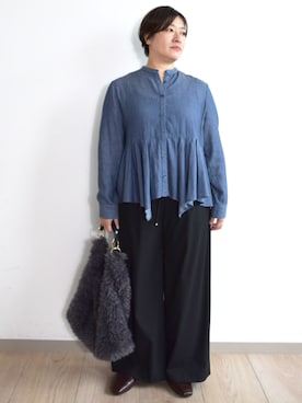 MKミッシェルクランさん(レディース・154cm)の秋コーディネート