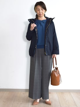 MKミッシェルクランさん（レディース・158cm）の秋コーディネート