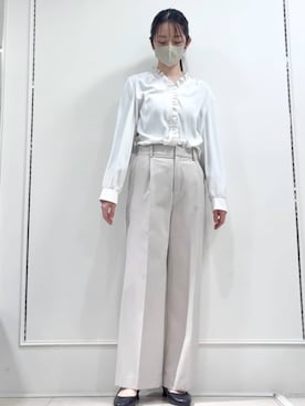 「MK MICHEL KLEIN（エムケーミッシェルクラン）のアイテム」を使った、MKミッシェルクランさん（レディース・160cm）の春コーディネート