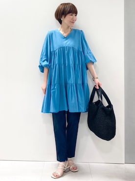 MKミッシェルクランさん（レディース・157cm）の春コーディネート