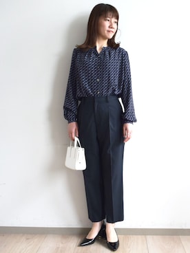 「MK MICHEL KLEIN」｜MKミッシェルクランさん（レディース・163cm）の冬コーディネート