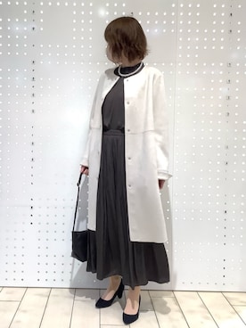 「スウェード」｜MKミッシェルクランさん（レディース・157cm）の春コーディネート
