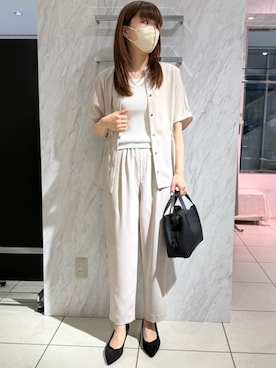 「MK MICHEL KLEIN（エムケーミッシェルクラン）のアイテム」を使った、MKミッシェルクランさん（レディース・164cm）の春コーディネート