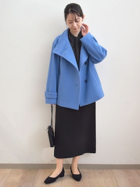 「アイテム（ジャンパースカート）」を使った、MKミッシェルクランさん（レディース・160cm）の秋コーディネート