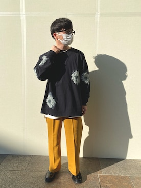 「STUDIOUS（ステュディオス）のアイテム（シューズ）」を使った、xxさん（メンズ・160cm）の春コーディネート