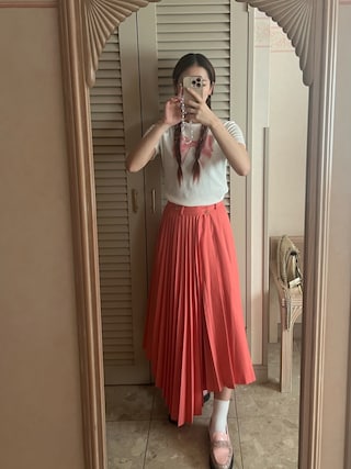 LE CIEL BLEU（ルシェルブルー）の「Asymmetric Pleated Skirt