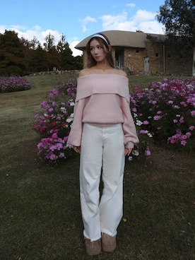 「アイテム（ネックレス）」を使った、Rihonaさん（レディース・160cm）の秋コーディネート