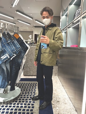 「COMME CA ISM（コムサイズム）のアイテム（シューズ）」を使った、遊雅さん（メンズ・175cm）の冬コーディネート