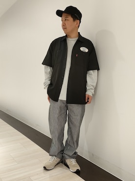 「アイテム（チノパンツ、その他）」を使った、SUGAYA！さん（メンズ・164cm）の春コーディネート