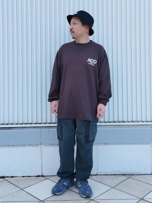 《CROSSOVER》BANDANA PATCH LONGSLEEVE T-SHIRT / バンダナ パッチ 長袖Tシャツ / AVIREX / アヴィレックス