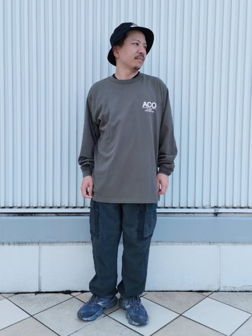 《CROSSOVER》BANDANA PATCH LONGSLEEVE T-SHIRT / バンダナ パッチ 長袖Tシャツ / AVIREX / アヴィレックス