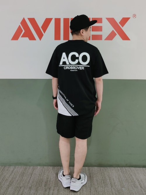 《CROSSOVER》LINE T-SHIRT / クロスオーバー ライン Tシャツ / AVIREX / アヴィレックス