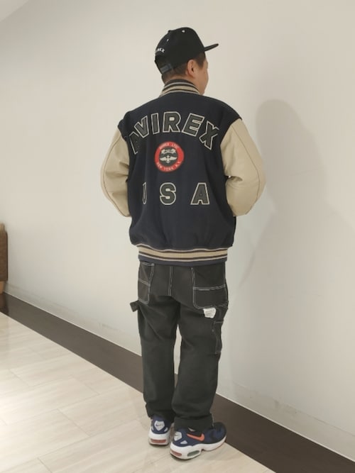VARSITY LOGO CREW NECK SWEAT / バーシティ ロゴ クルーネック スウェット / AVIREX / アヴィレックス