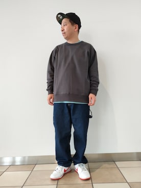 「AVIREX（アヴィレックス）のアイテム（スウェット）」を使った、SUGAYA！さん（メンズ・164cm）の秋コーディネート