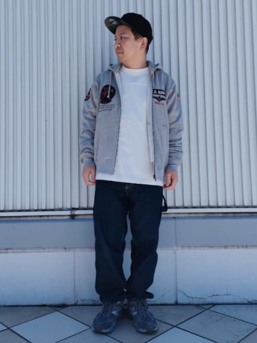 LONG SLEEVE ZIP PARKA DUST DEVILS / ロングスリーブ ジップアップ パーカー ダスト デビルス /AVIREX / アヴィレックス