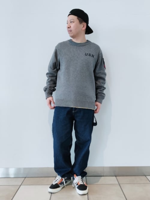 AVIREX アビレックスコットンナイロンジ ップアップニット セーター 楽天市場】送料無料 AVIREX アヴィレックス COTTON ZIP STAND