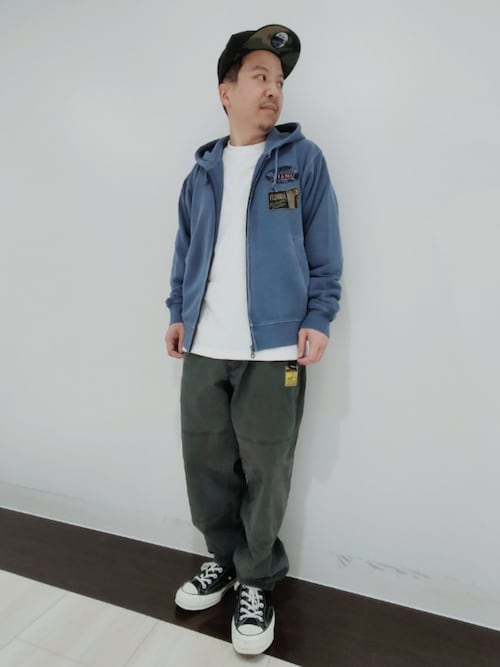 LONG SLEEVE FADE MIAMI PATCH PARKA / 長袖 フェード マイアミ パッチ パーカー / AVIREX / アヴィレックス