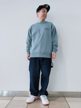 「AVIREX（アヴィレックス）のアイテム（スウェット）」を使った、SUGAYA！さん（メンズ・164cm）の秋コーディネート