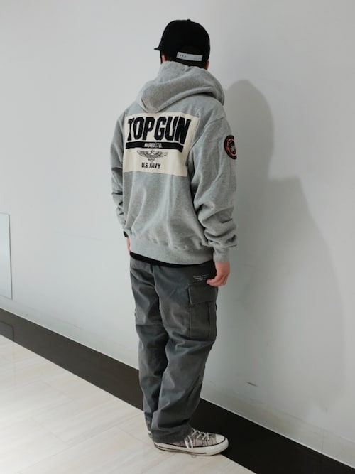 LONG SLEEVE ZIP PARKA DUST DEVILS / ロングスリーブ ジップアップ パーカー ダスト デビルス /AVIREX / アヴィレックス